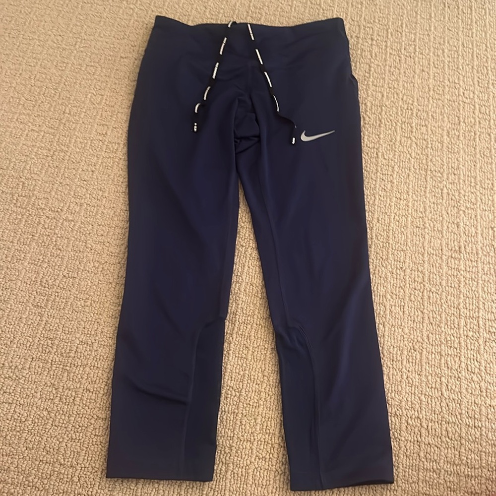 Navy Blue Nike Dri-Fit Capri Leggings